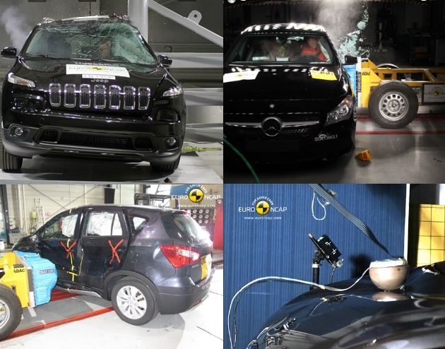 Jeep Cherokee, Mercedes-Benz CLA, Suzuki SX4 S-Cross и Peugeot 2008