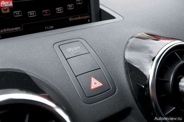 Система «старт-стоп» на всех A1 — «в базе», в сочетании с «механикой» она работает адекватно и экономит до 0,5 л/100 км, но ее можно отключить кнопкой над «аварийкой»