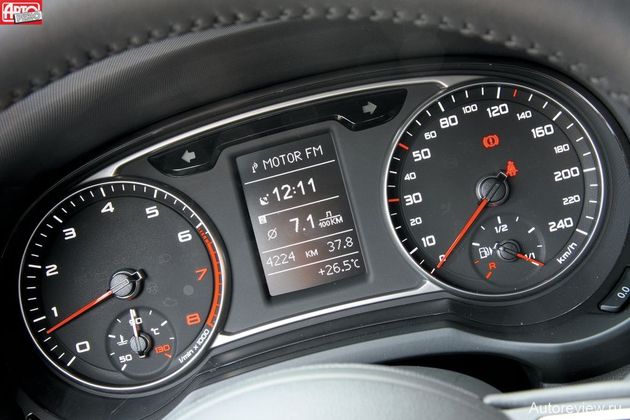 Приборы от более крупного Гольфа для А1 слегка подретушировали