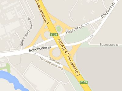 На пересечении МКАД и Боровского шоссе построят новую развязку