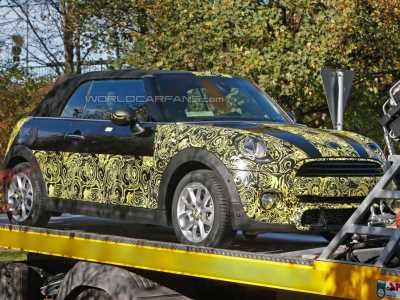 Появились снимки кабриолета MINI Cooper нового поколения