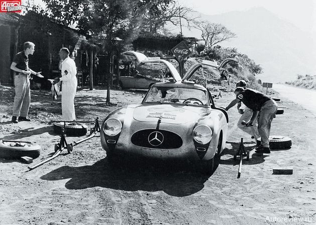 Mercedes Клинга и Кленка сбил кондора на скорости более 200 км/ч: штурман Кленк ехал без шлема и был посечен осколками лобового «триплекса», а вдобавок потоком воздуха выдавило и заднее стекло. Но выбросить останки птицы и омыть лицо от крови Кленку удалось только на первой остановке для смены шин через 70 километров